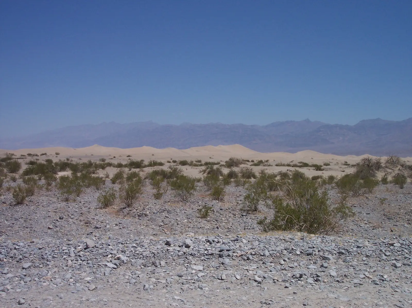 Sanddünen in der Abenddämmerung im Death Valley