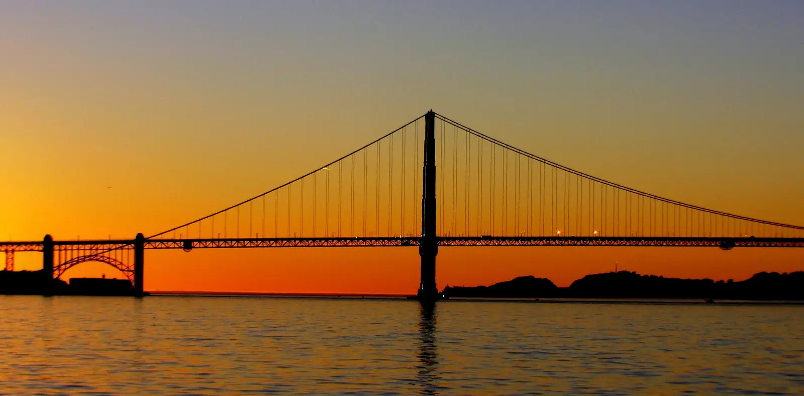 Die Golden Gate Bridge im Sonnenuntergang, San Francisco